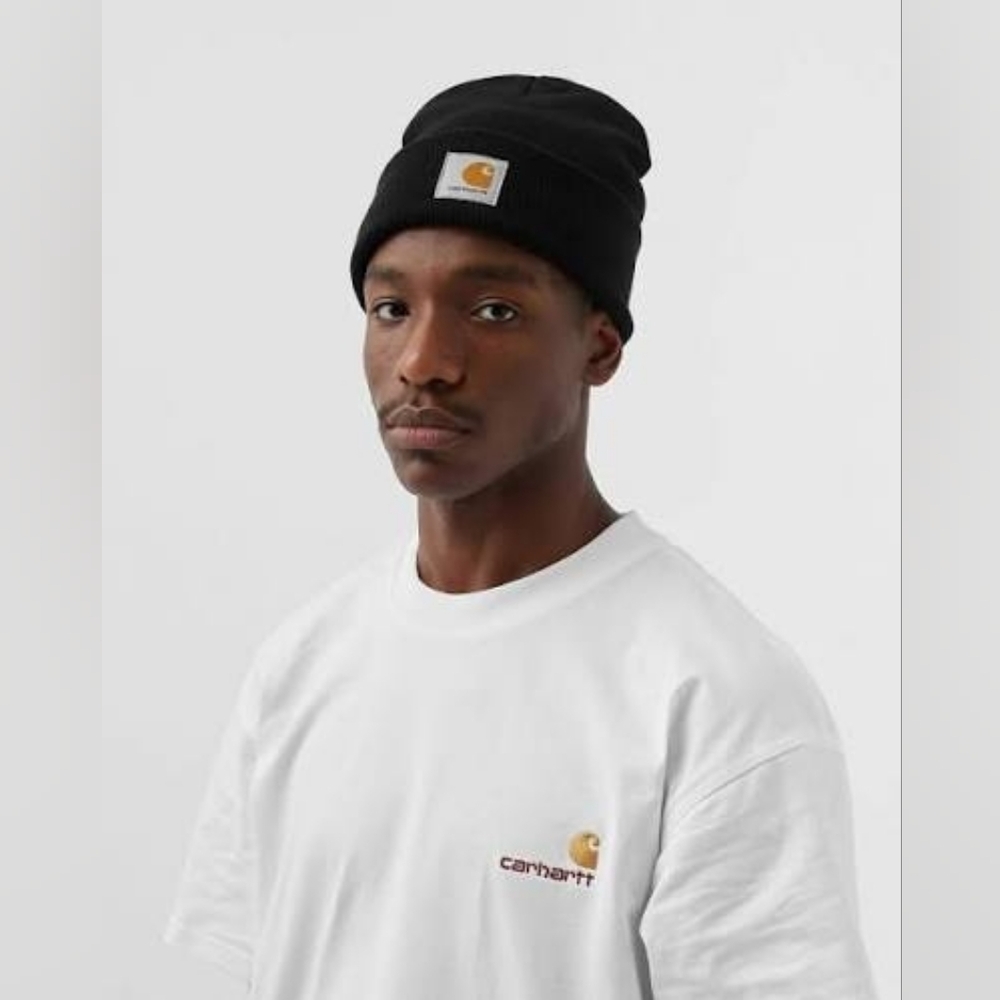 mens carhartt beanie, black